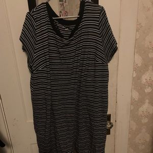 Ava & Viv blue stripe tshirt dress